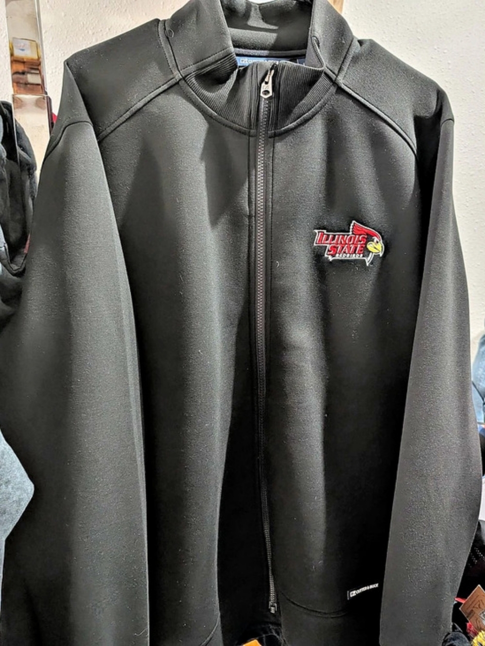 Cutter & Buck Illinois State Redbirds Full Zip Jacket Men's Black Large